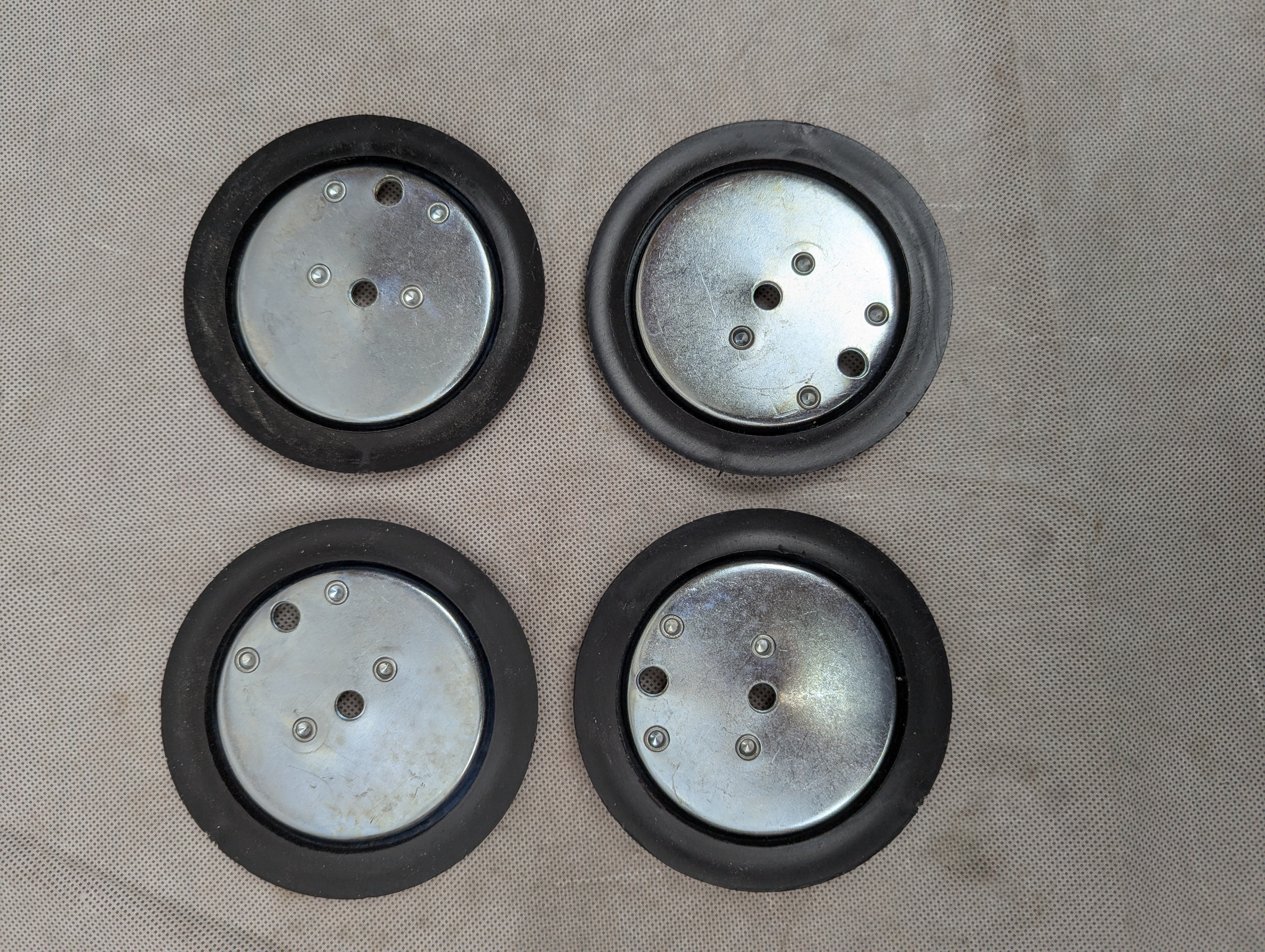 Sierra Pacific Engineering 4 Pack D Ring Steel Tie-Downs Floor Flush Surface Mount