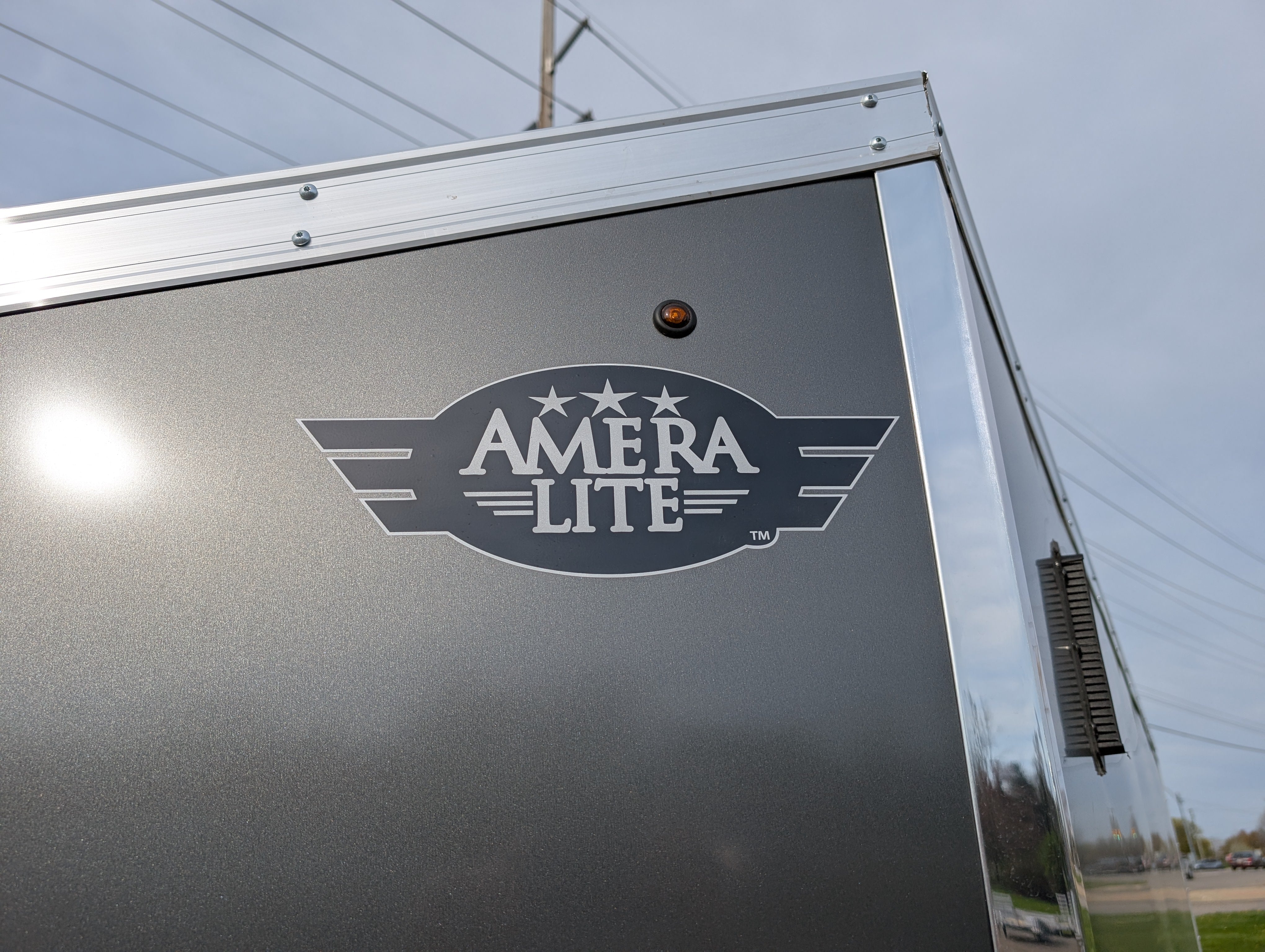 Amerilite Aluminum 6x12 V Nose With Ramp Door Cargo / Enclosed Trailer -Stock# 200182