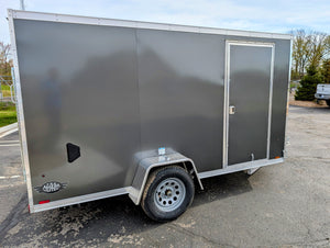 Amerilite ALL Aluminum 6x12 V Nose With Ramp Door Cargo / Enclosed Trailer -Stock# 200182