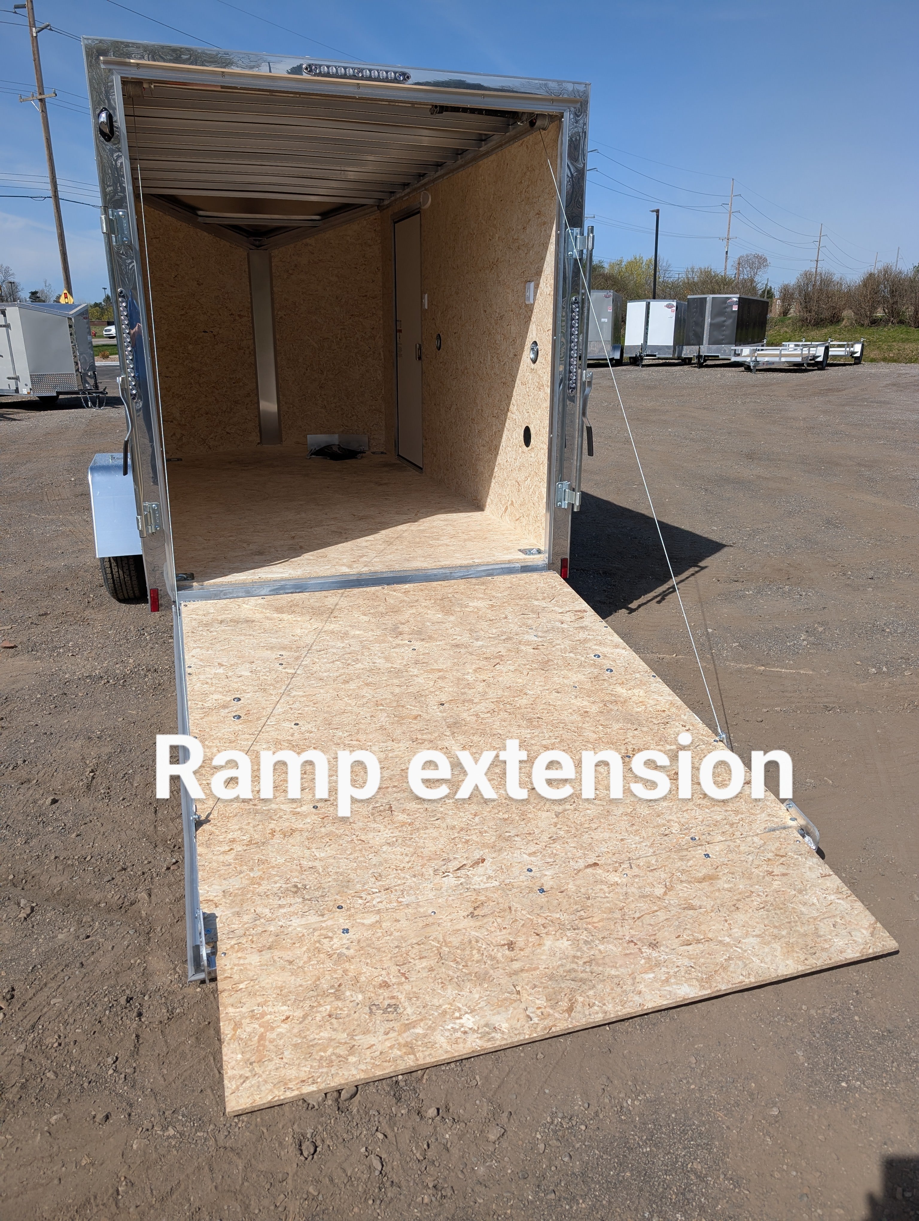 Amerilite Aluminum 6x12 V Nose With Ramp Door Cargo / Enclosed Trailer -Stock# 200182