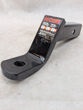 CURT 45050 Class 3 Trailer Hitch Ball Mount, Fits 2-Inch Receiver, 7,500 lbs, 1-Inch Hole, 4-Inch Drop, 2-In Rise, Gloss Black Powder Coat