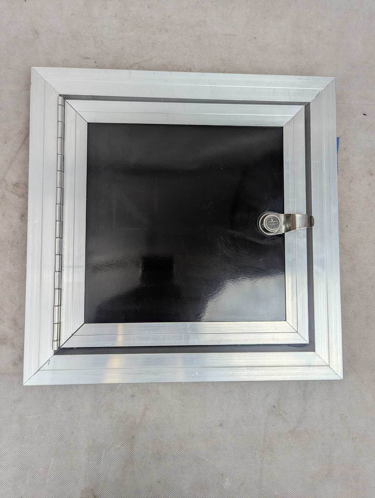 Fuel Door for Cargo Trailer - Aluminum with Key