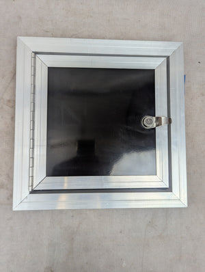 Fuel Door for Cargo Trailer - Aluminum with Key