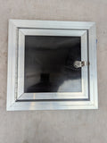 Fuel Door for Cargo Trailer - Aluminum with Key