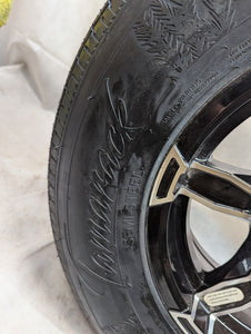 Tamarack ST225/75R15 Trailer Tire with Black Liger Aluminum Wheel - 6 on 5-1/2