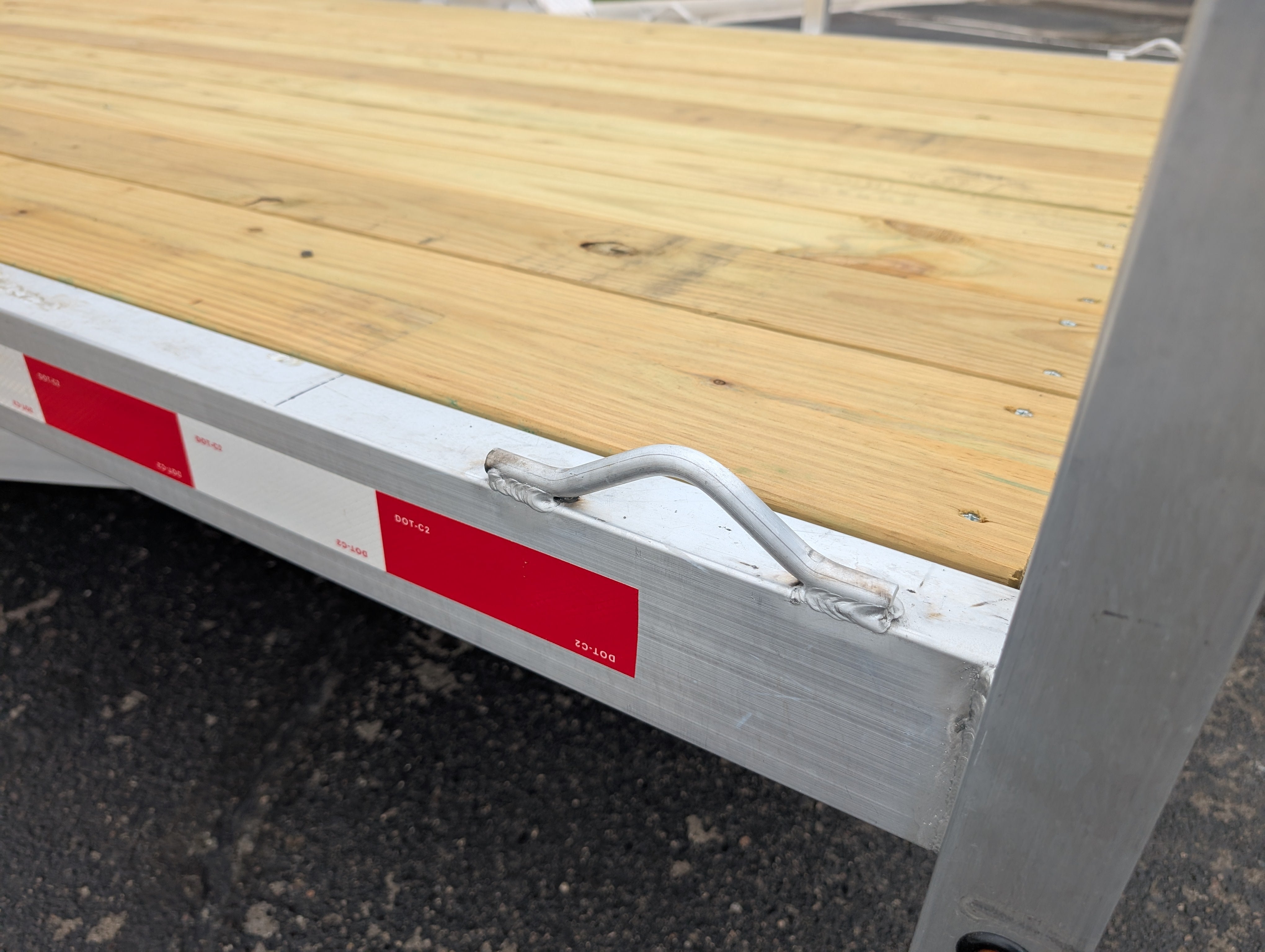 Silver Ox 7x16 Tandem Axle Aluminum Utility Trailer with Heavy Duty Package