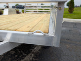 Silver Ox 7x14 Single Axle Aluminum Utility Trailer with ATV Side Ramps