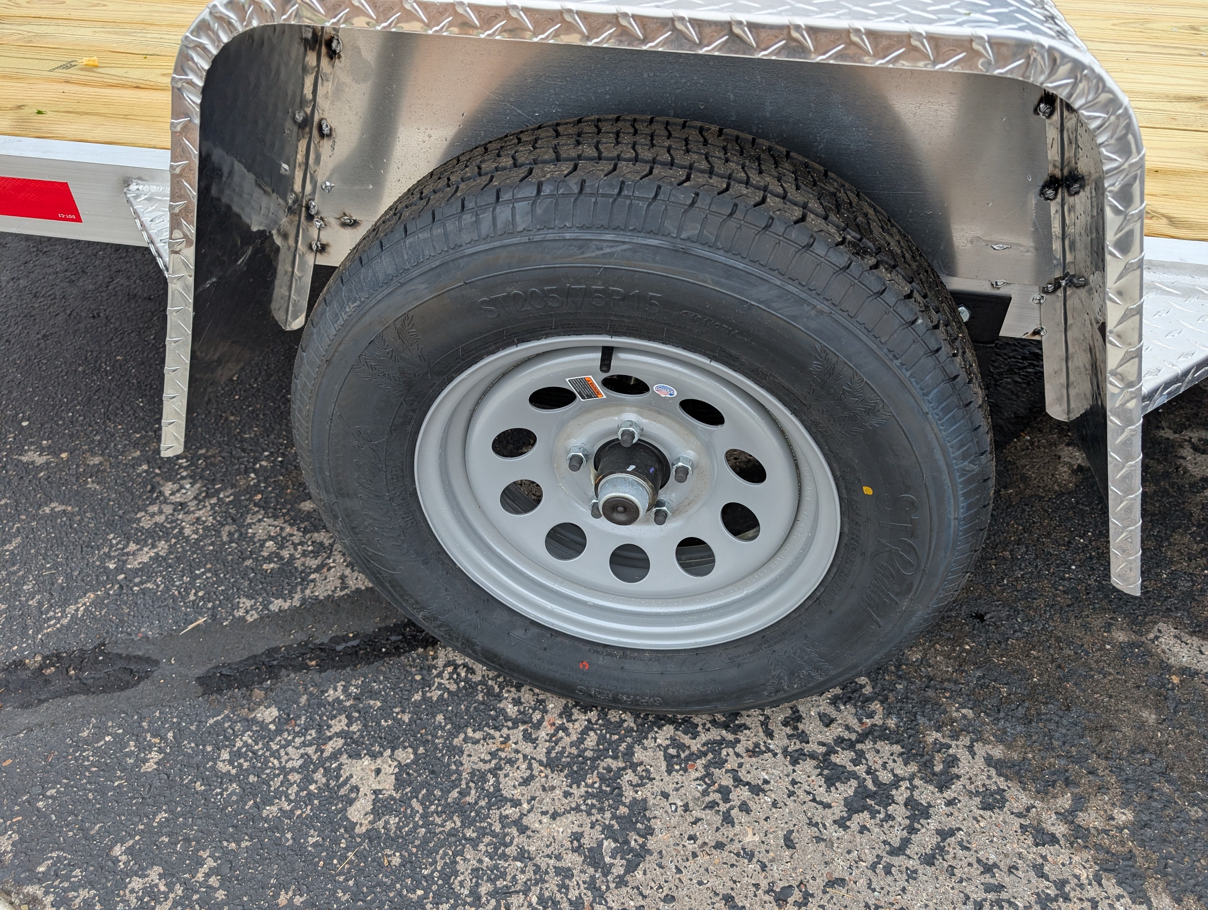 Silver Ox 7x14 Single Axle Aluminum Utility Trailer with ATV Side Ramps