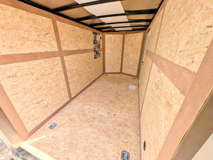 American Hauler 6x12 Enclosed Cargo Trailer w Ramp Door - Black - Stock# 33465