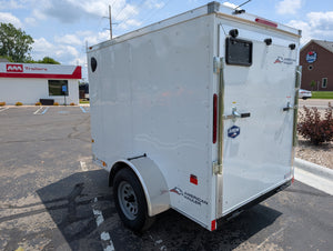2026 American Hauler Arrow 5x8 Enclosed Cargo Trailer White - 32533