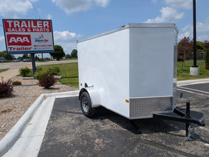 2026 American Hauler Arrow 5x8 Enclosed Cargo Trailer White - 32533