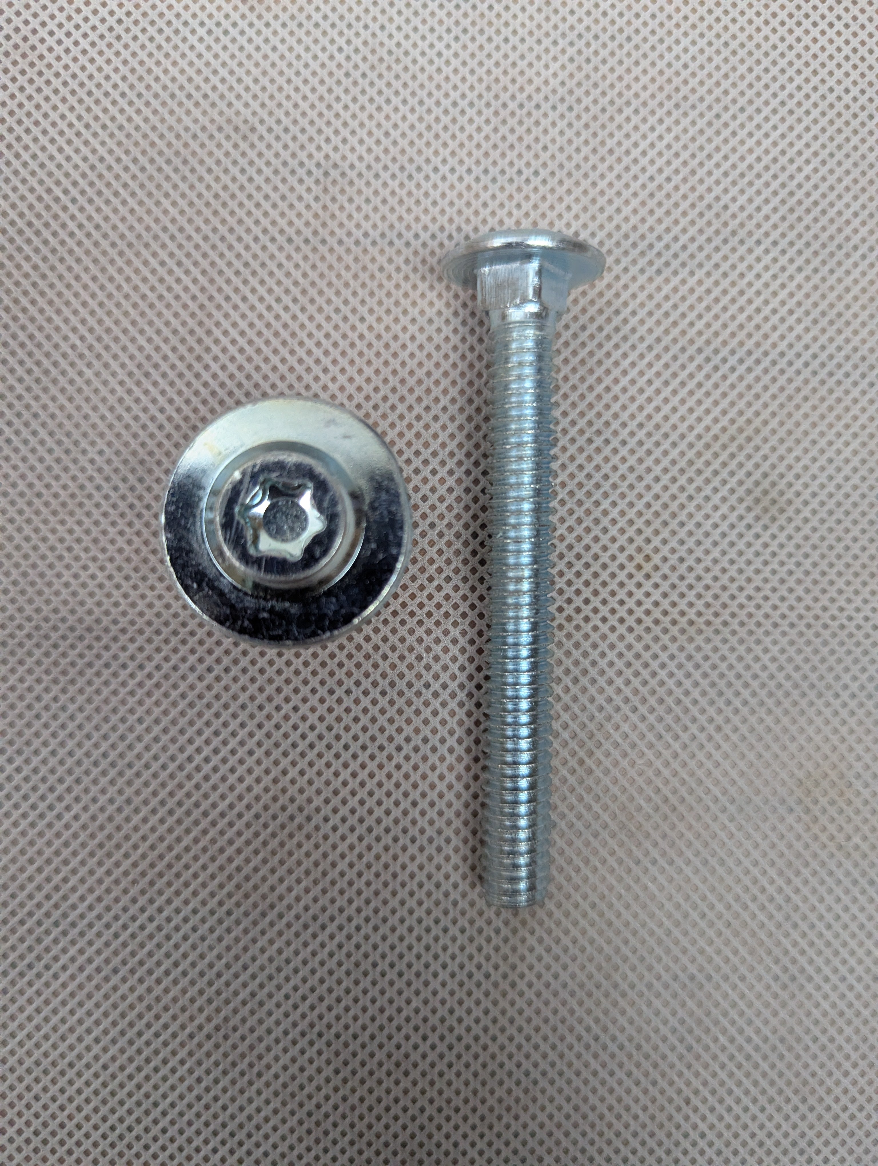 Carriage Bolt and Barrel for Multiple Trailer Uses