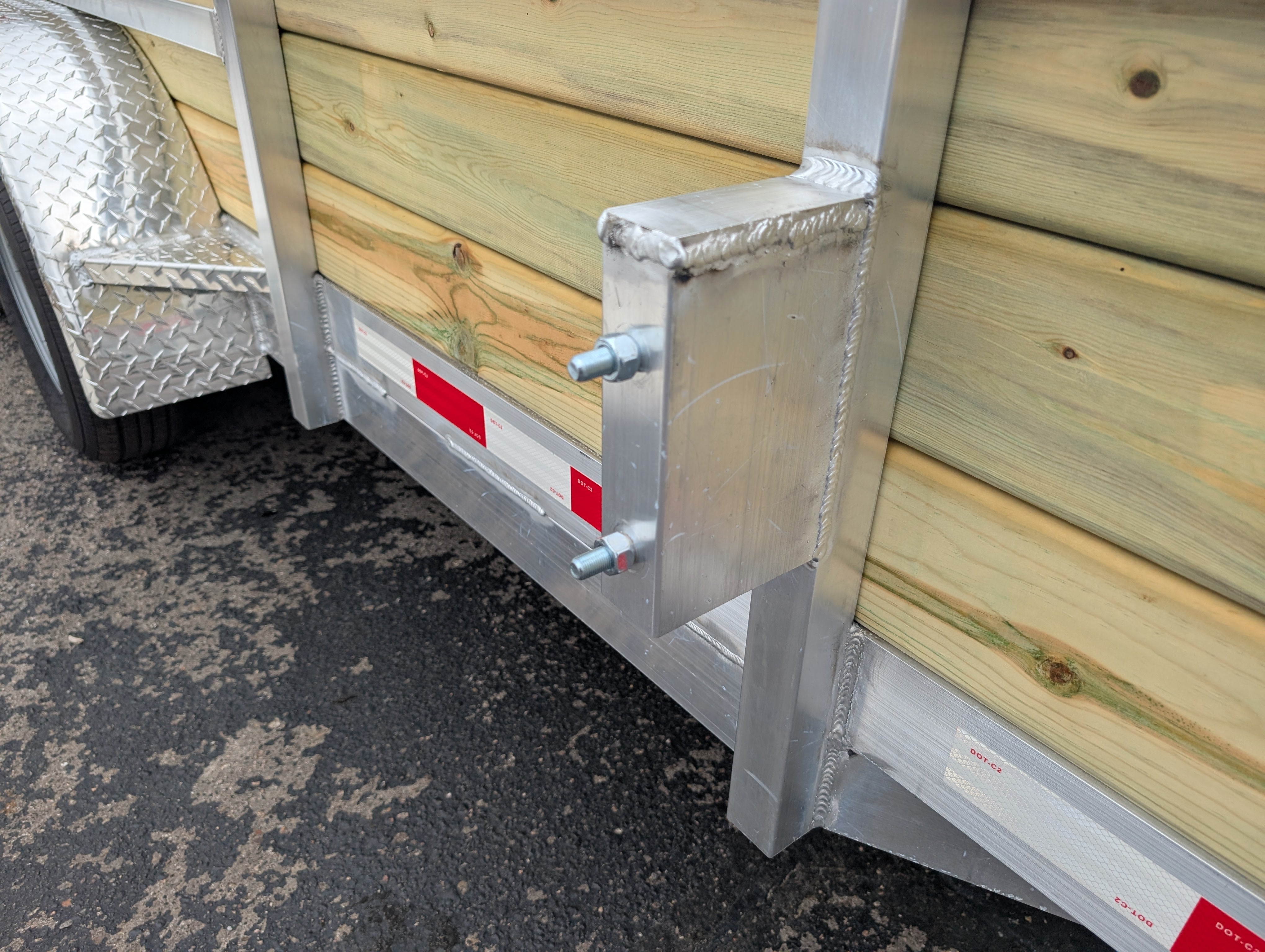 Silver Ox 7x16 Woodside Tandem Axle Aluminum Utility Trailer with Heavy Duty Package