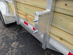 Silver Ox 7x16 Woodside Tandem Axle Aluminum Utility Trailer with Heavy Duty Package