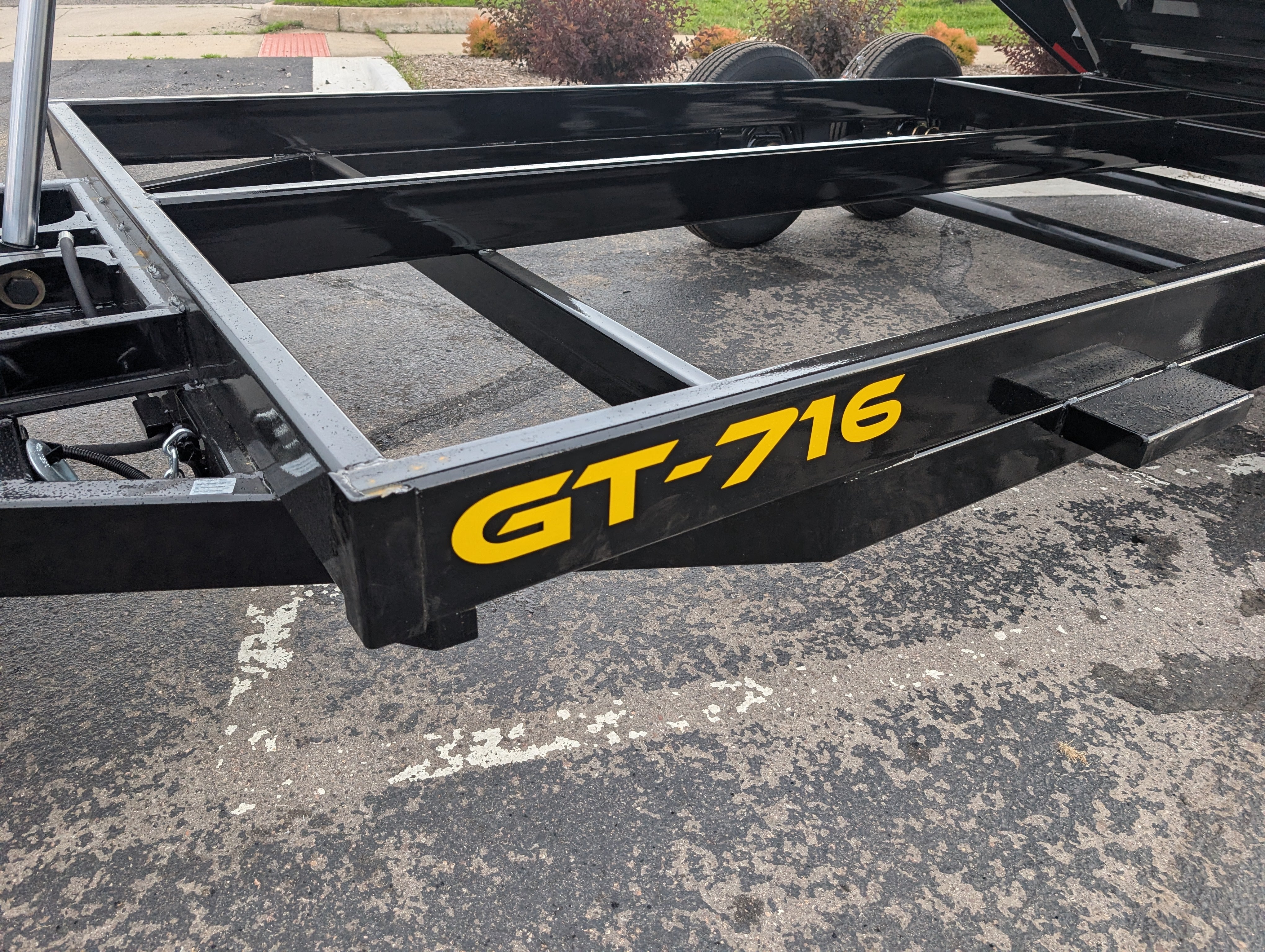 Griffin 7X16 Tandem Axle Hydraulic Dump Trailer with Tarp Kit, Battery Charger, Drop Leg Jack, 14K GVWR