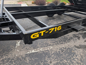 Griffin 7X16 Tandem Axle Hydraulic Dump Trailer with Tarp Kit, Battery Charger, Drop Leg Jack, 14K GVWR