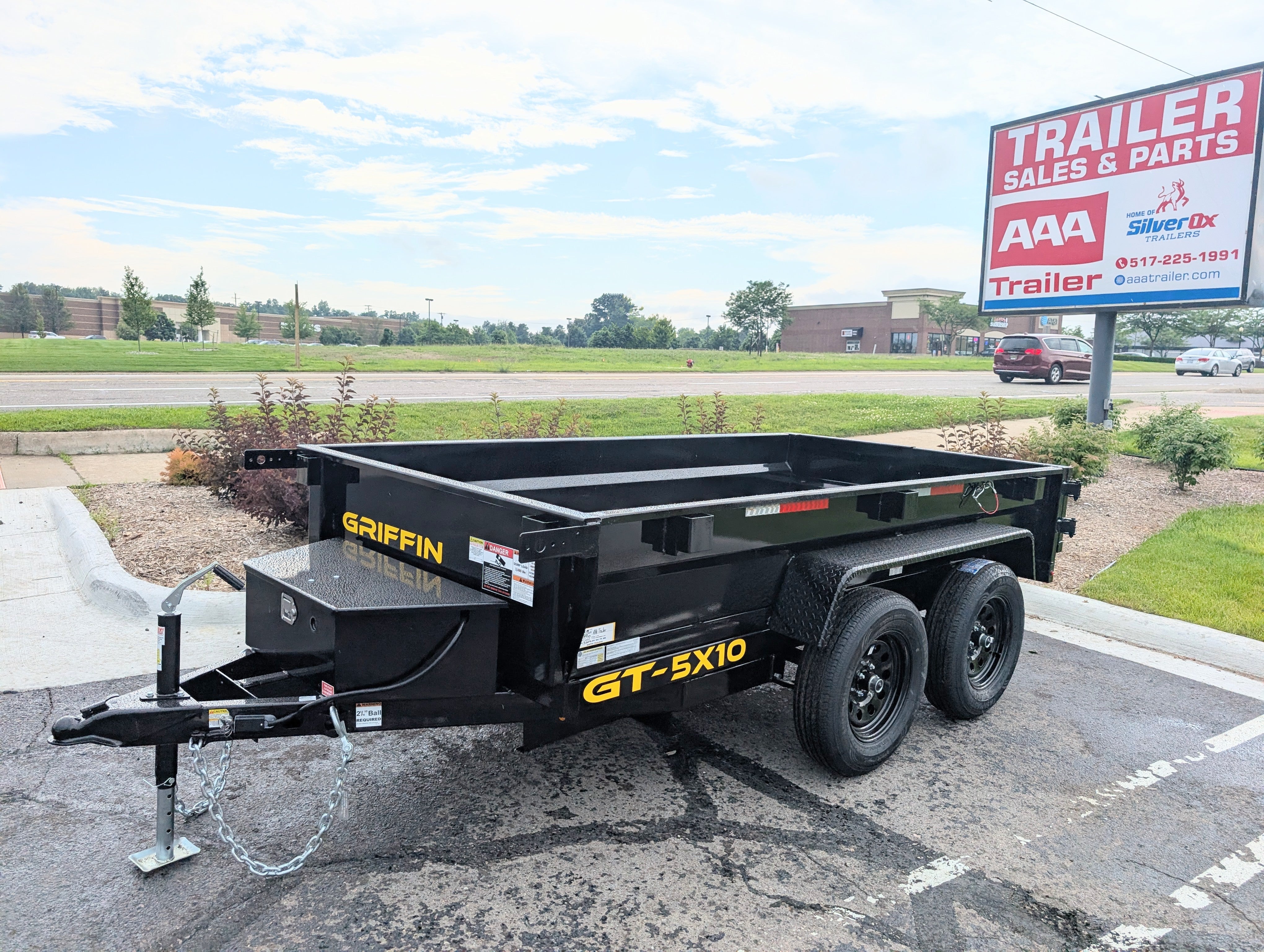 Griffin 5X10 Tandem Axle Hydraulic Dump Trailer