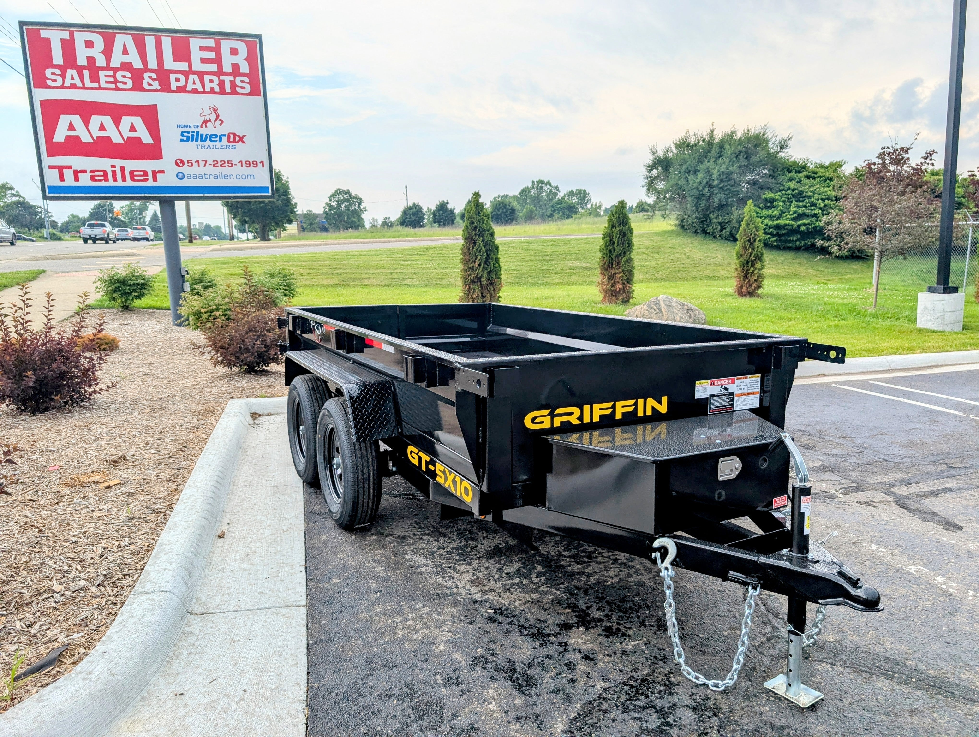 Griffin 5X10 Tandem Axle Hydraulic Dump Trailer