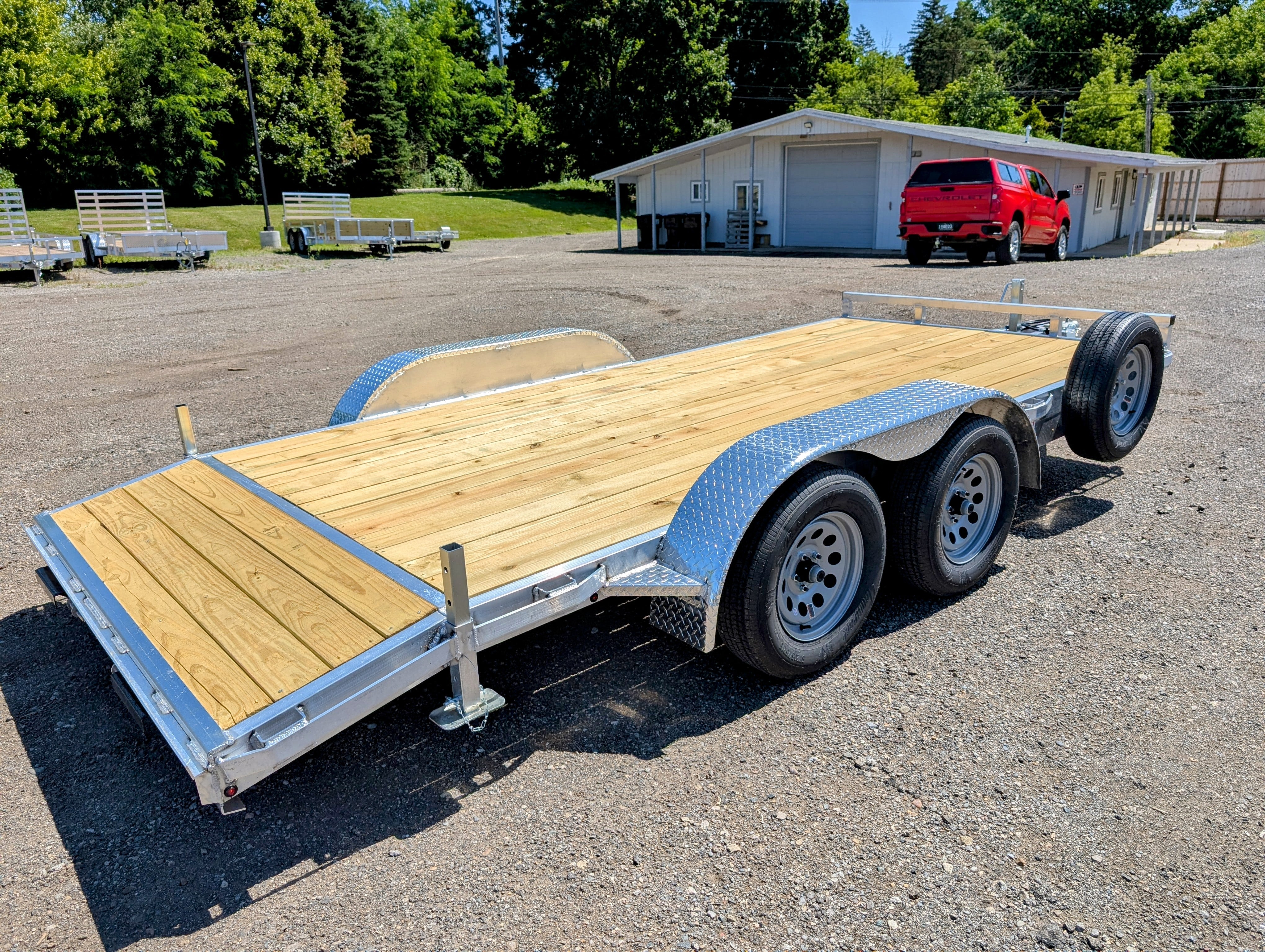 Silver Ox 7k Aluminum Car Hauler Trailer 14+2 - 16ft Overall Deck