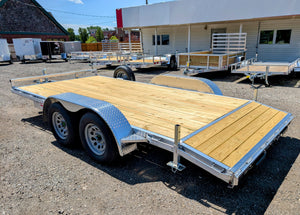 Silver Ox 7k Aluminum Car Hauler Trailer 14+2 - 16ft Overall Deck