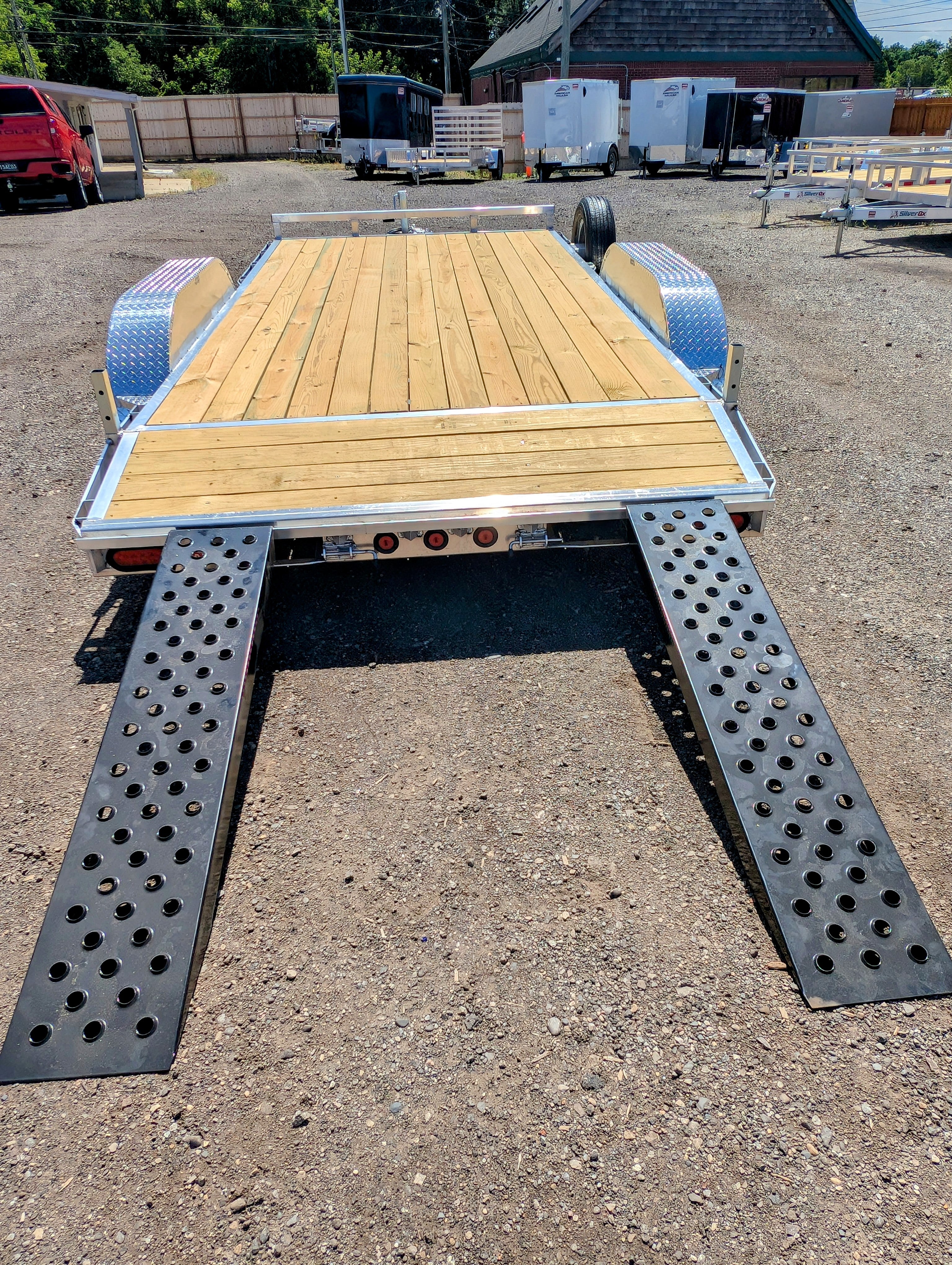 Silver Ox 7k Aluminum Car Hauler Trailer 14+2 - 16ft Overall Deck