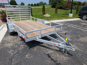 Silver Ox 7x12 Single Axle Aluminum Utility Trailer