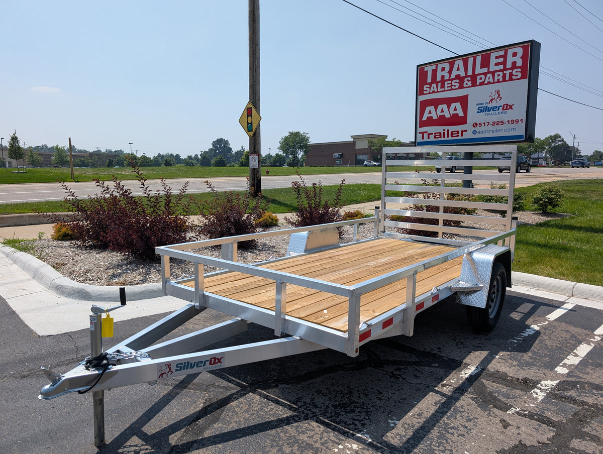 SilverOx 6x12 Single Axle Aluminum Utility Trailer