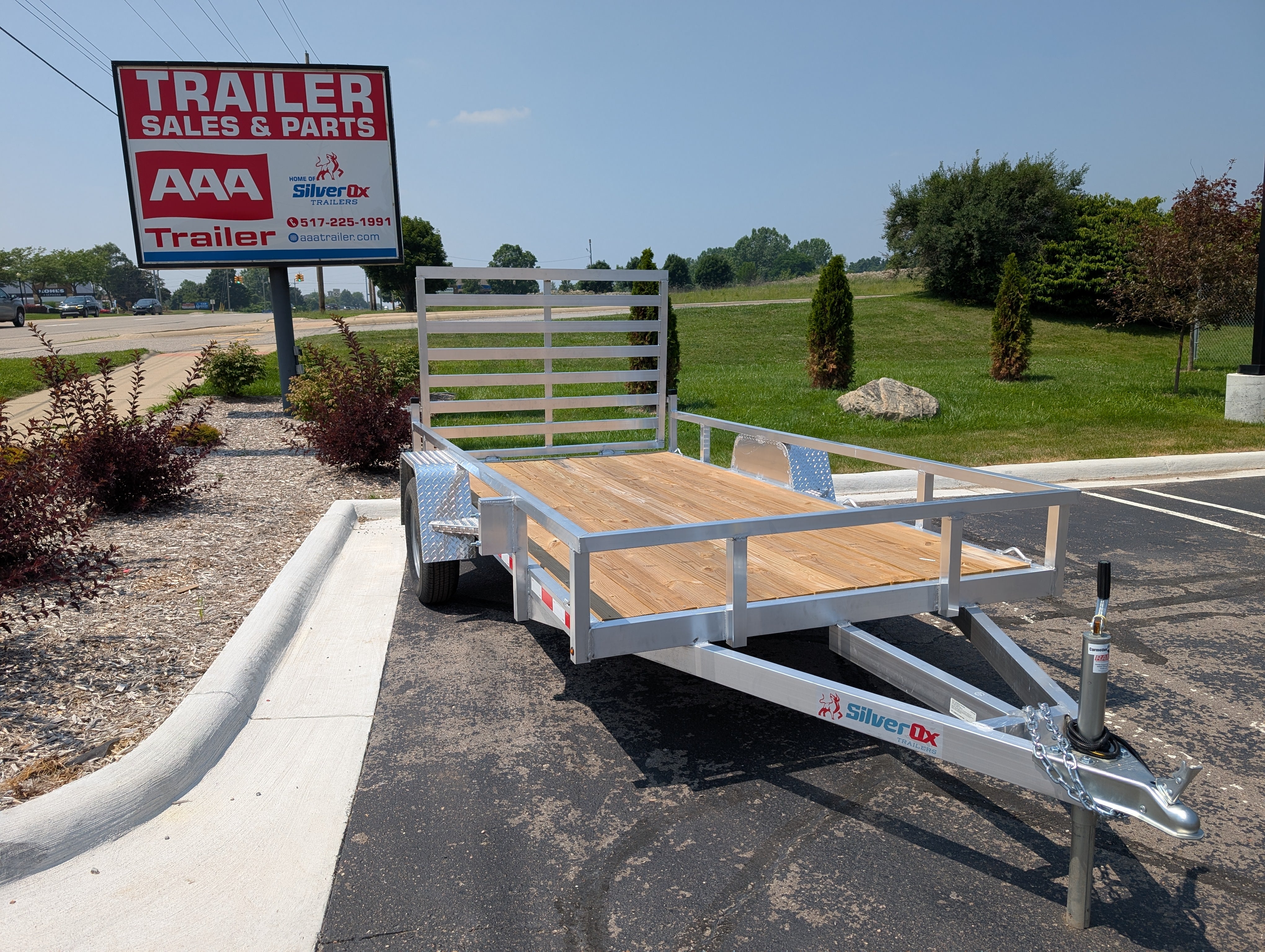 SilverOx 6x12 Single Axle Aluminum Utility Trailer