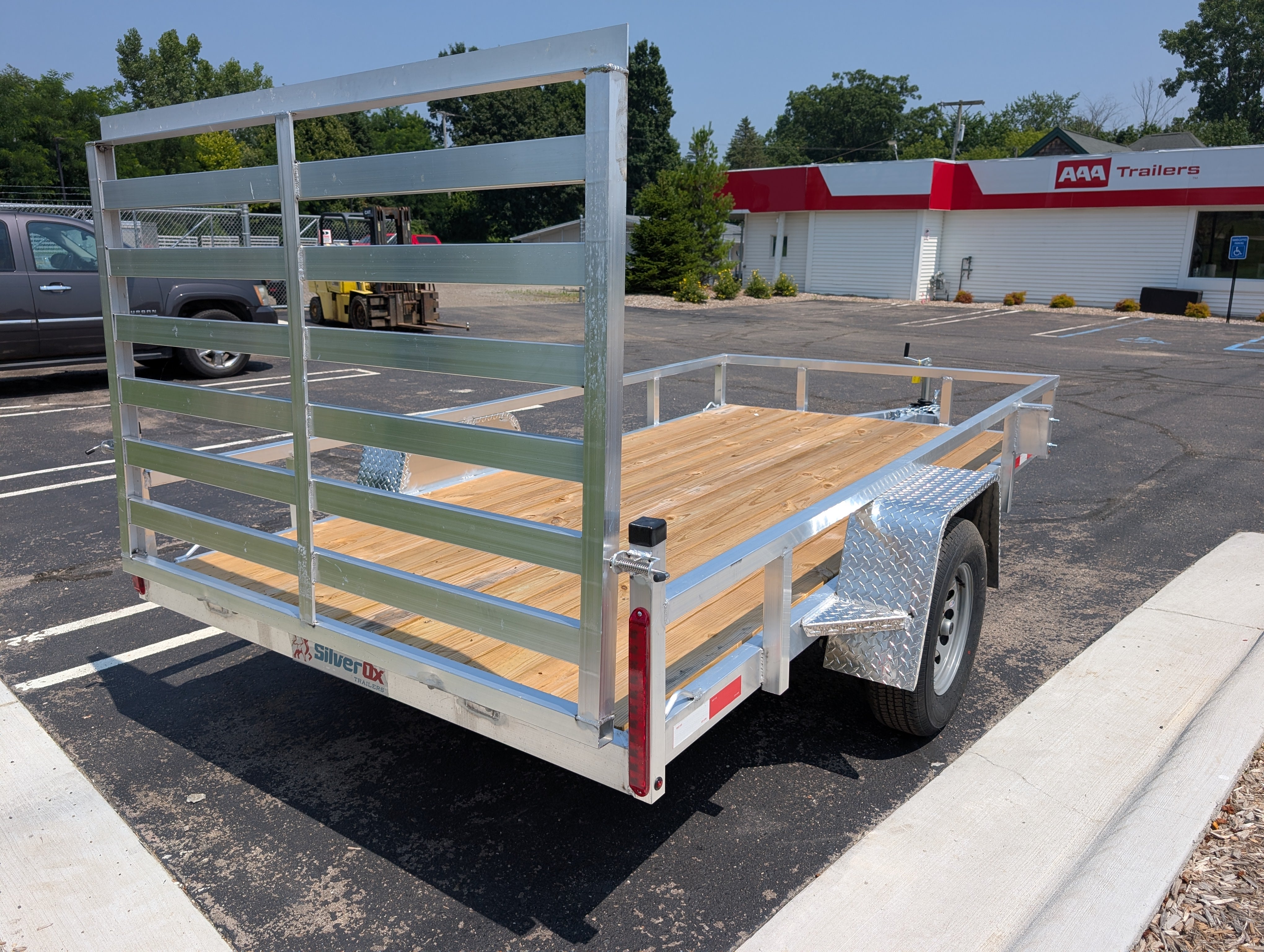 SilverOx 6x12 Single Axle Aluminum Utility Trailer