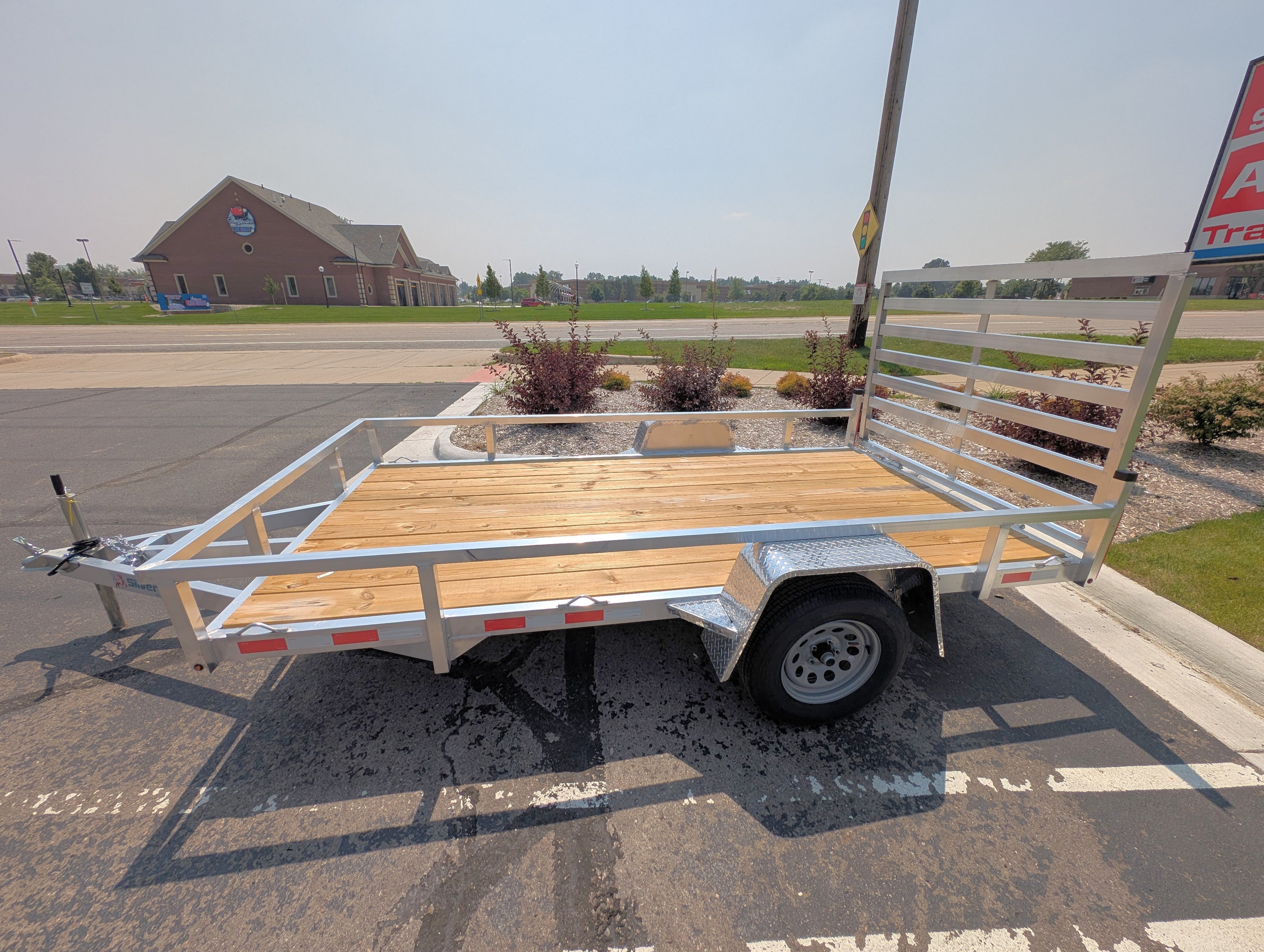 SilverOx 6x12 Single Axle Aluminum Utility Trailer