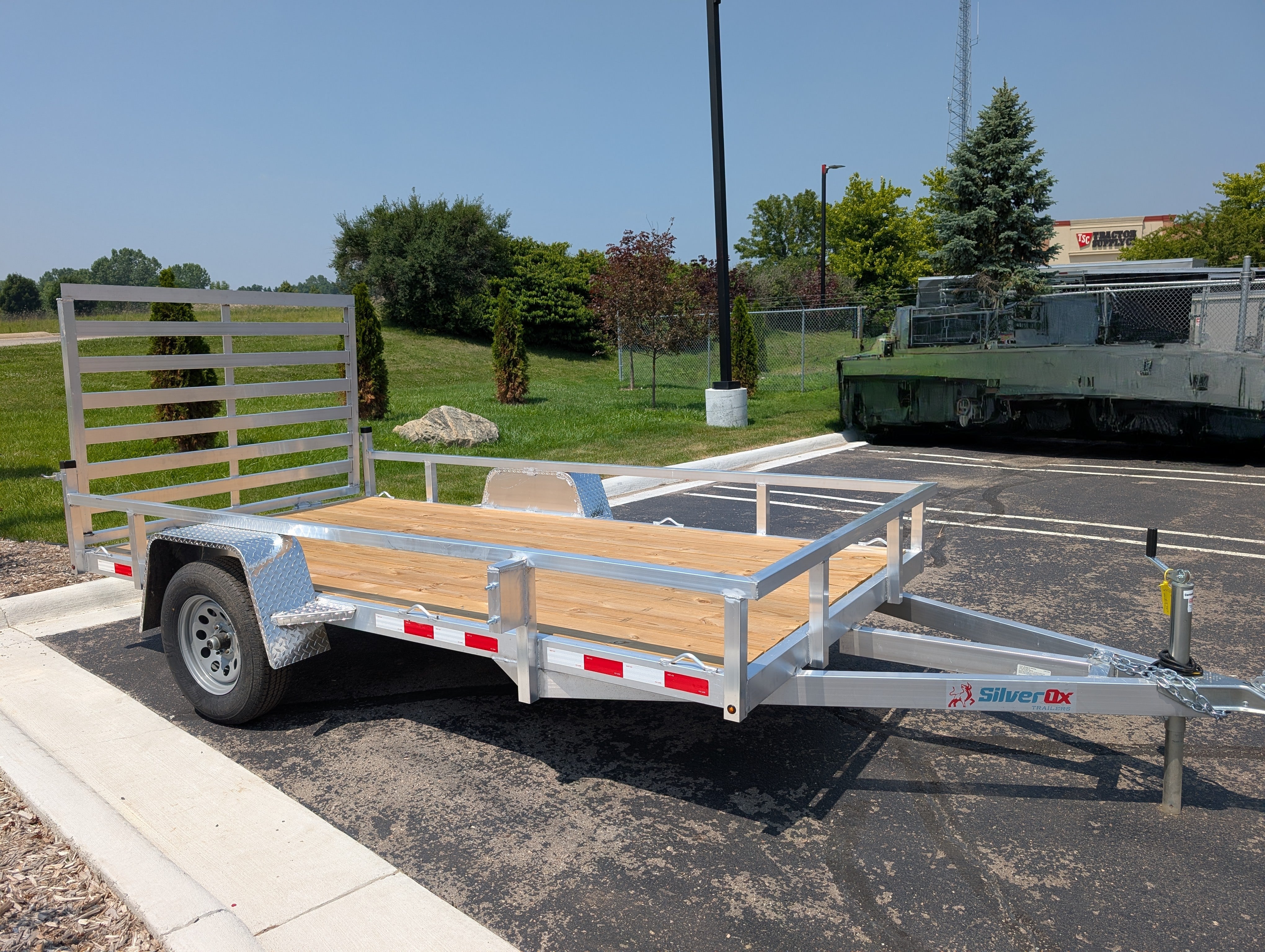 SilverOx 6x12 Single Axle Aluminum Utility Trailer