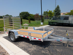 SilverOx 6x12 Single Axle Aluminum Utility Trailer