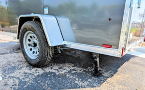 Amerilite Aluminum 6x10 V Nose With Ramp Door Cargo / Enclosed Trailer -Stock# 200249