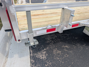 Silver Ox  7x18 Tandem Axle Heavy Duty Aluminum Utility Trailer with ATV Side Ramps