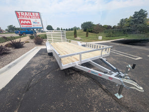 Silver Ox  7x18 Tandem Axle Heavy Duty Aluminum Utility Trailer with ATV Side Ramps