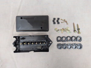 7-Way Waterproof Trailer Wiring Junction Box with Color-Coded Terminals for Organized Connections