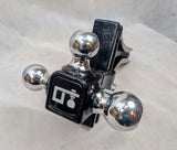 Adjustable Tri-Ball Trailer Hitch Ball Mount (1-7/8 Inch, 2 Inch, 2-5/16 Inch Trailer Balls), Fits 2 Inch Square Receiver, 4.75 Inch Drop, 14,000 lbs. Capacity, Black, 63070