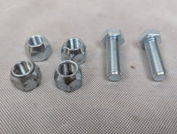 Set of Trailer spare tire metal bolts and nuts 