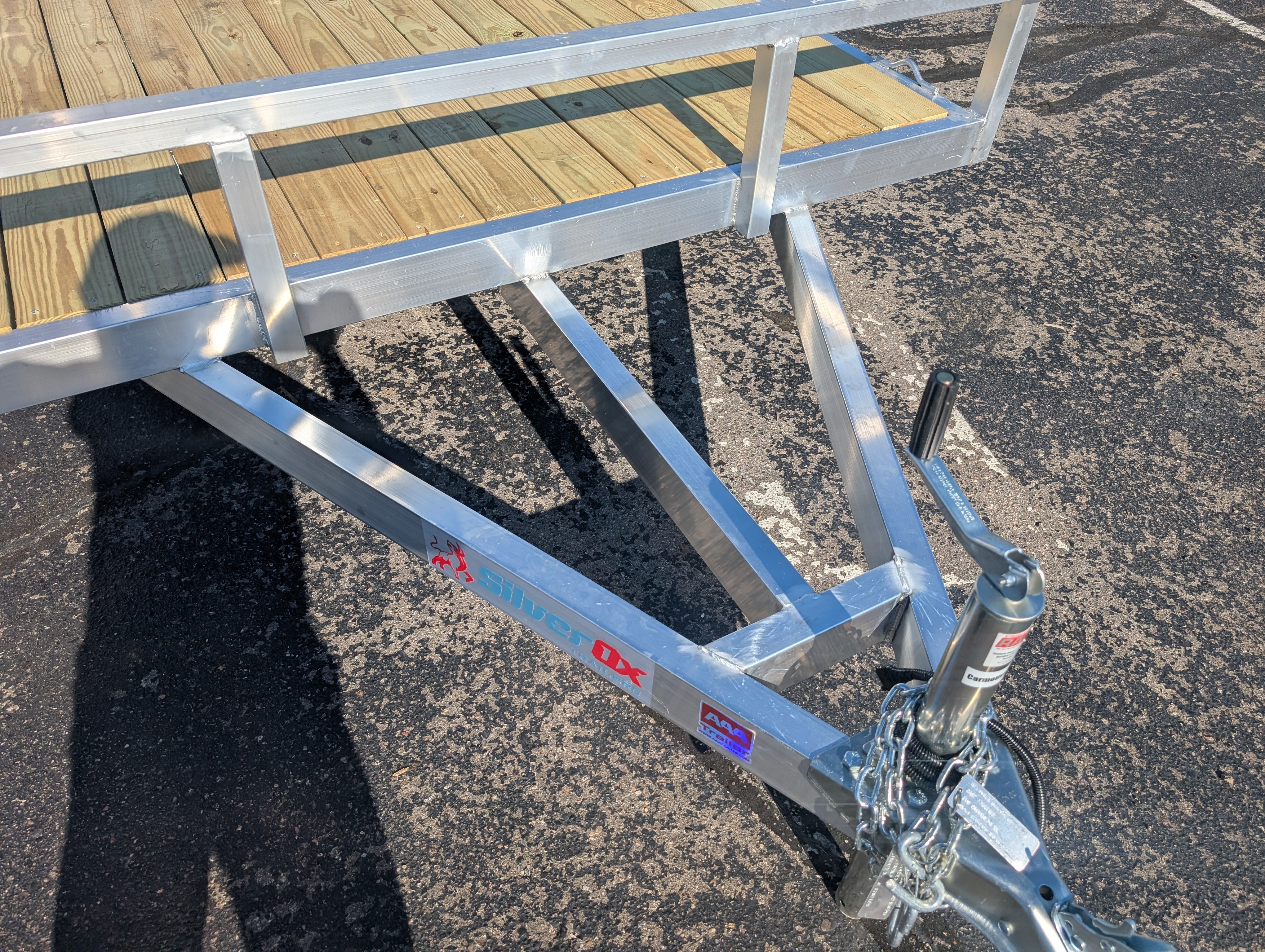 Silver Ox 7x14 Single Axle Aluminum Utility Trailer