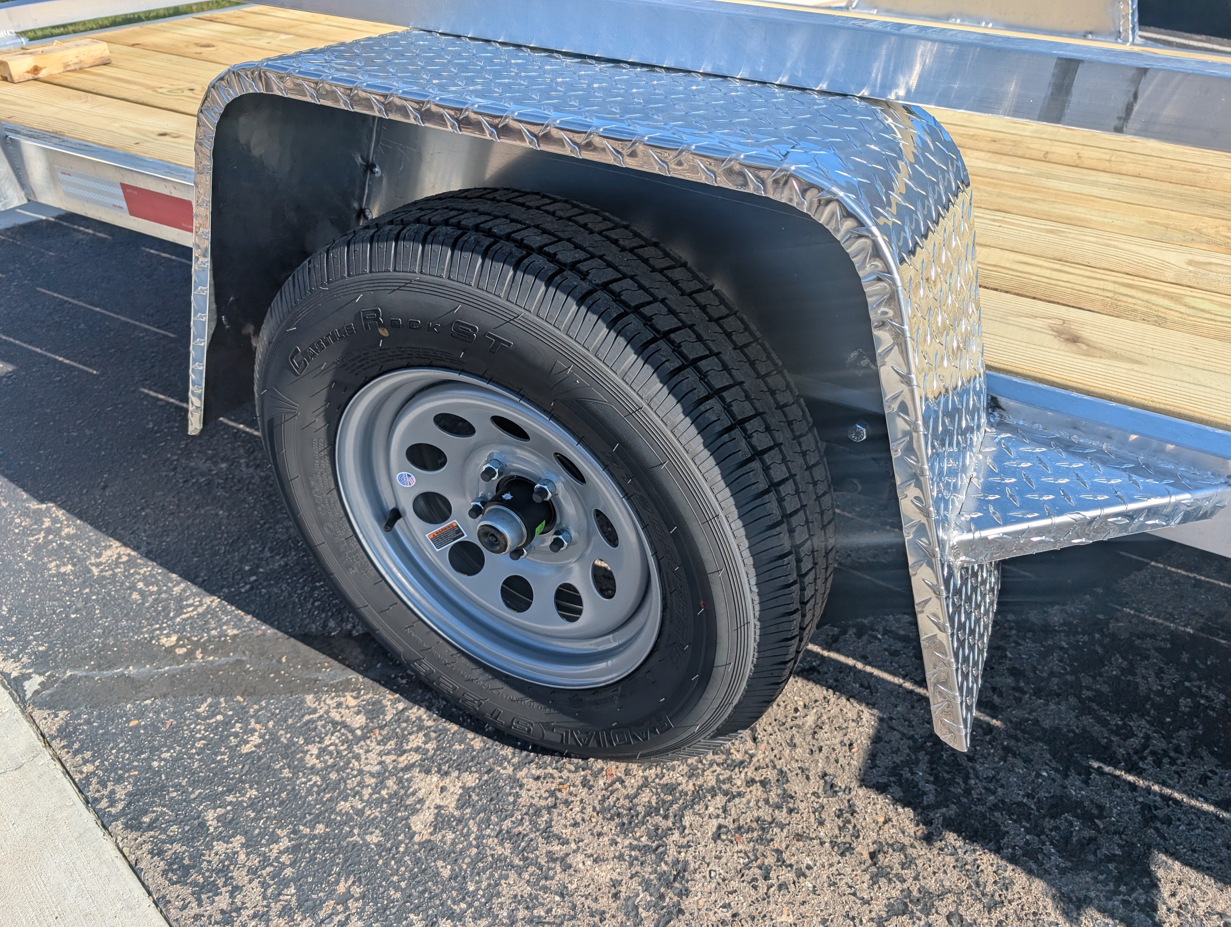 Silver Ox 7x14 Single Axle Aluminum Utility Trailer