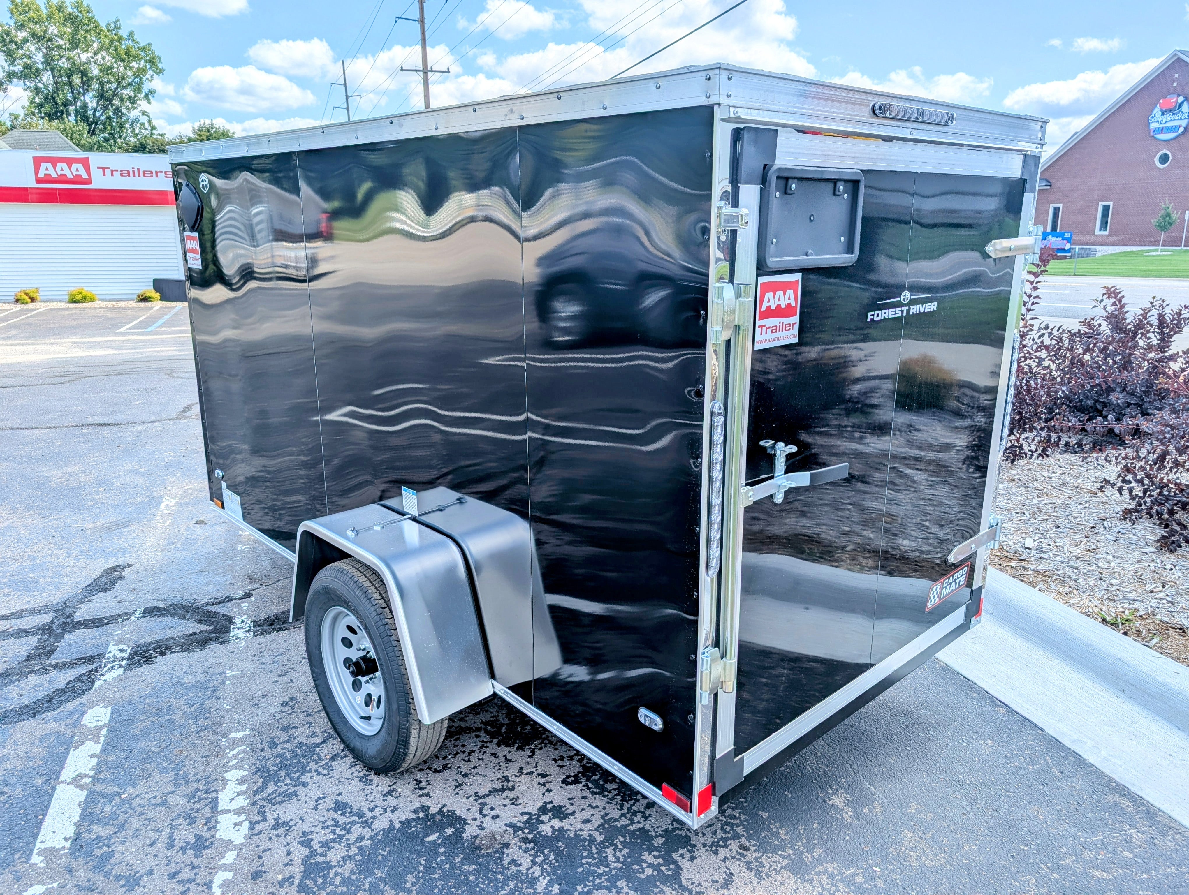 Cargo Mate 5x10 E Series Enclosed Cargo Trailer w Swing Door & Side Door Stock 124610