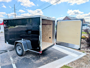Cargo Mate 5x10 E Series Enclosed Cargo Trailer w Swing Door & Side Door Stock 124610