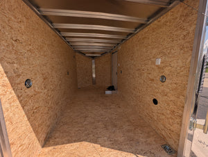 Amerilite ALL Aluminum 6x12 V Nose With Ramp Door Cargo / Enclosed Trailer -Stock# 200252