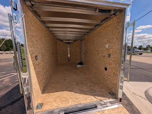 Amerilite ALL Aluminum 6x12 V Nose With Ramp Door Cargo / Enclosed Trailer -Stock# 200252