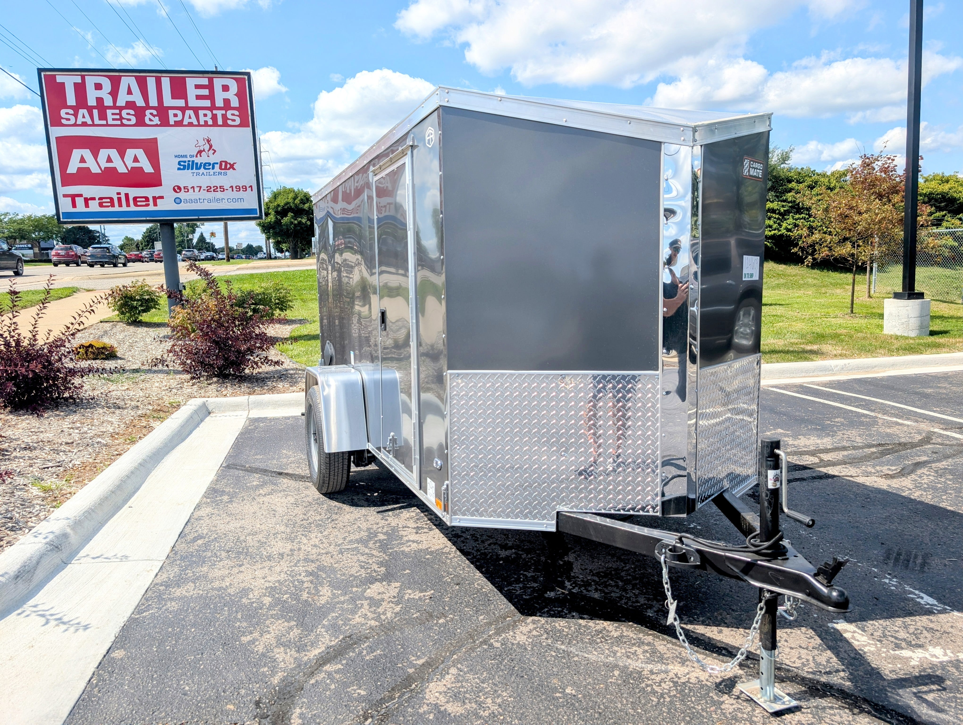 Cargo Mate 5x10 E Series Enclosed Cargo Trailer w Swing Door & Side Door Stock 124609