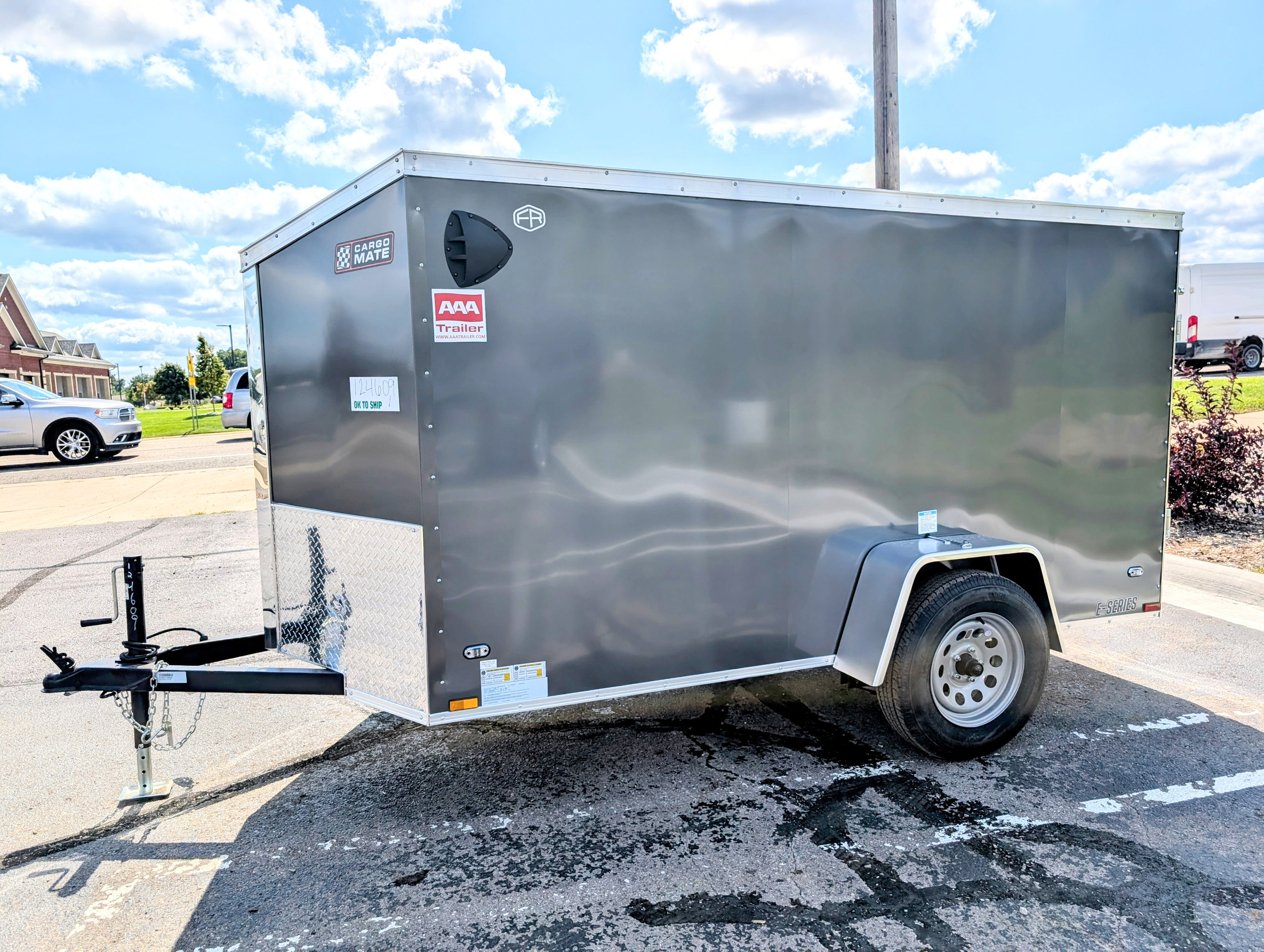 Cargo Mate 5x10 E Series Enclosed Cargo Trailer w Swing Door & Side Door Stock 124609