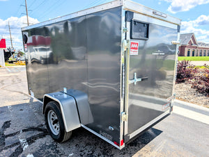 Cargo Mate 5x10 E Series Enclosed Cargo Trailer w Swing Door & Side Door Stock 124609