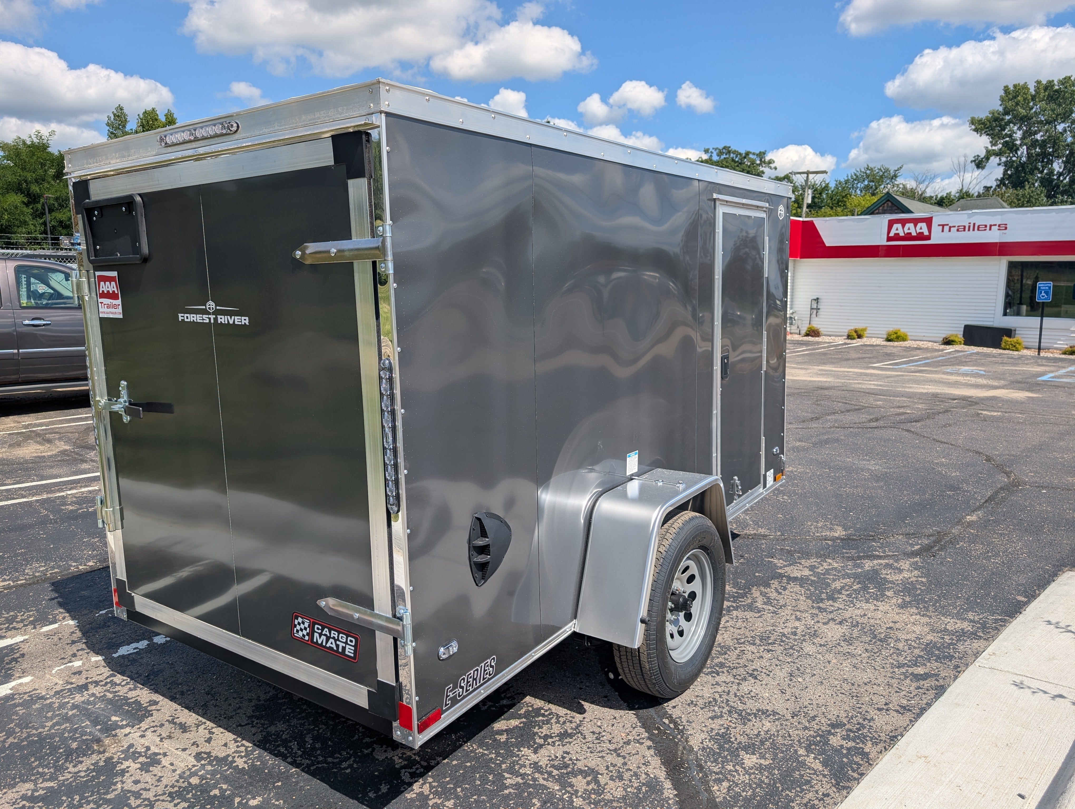 Cargo Mate 5x10 E Series Enclosed Cargo Trailer w Swing Door & Side Door Stock 124609