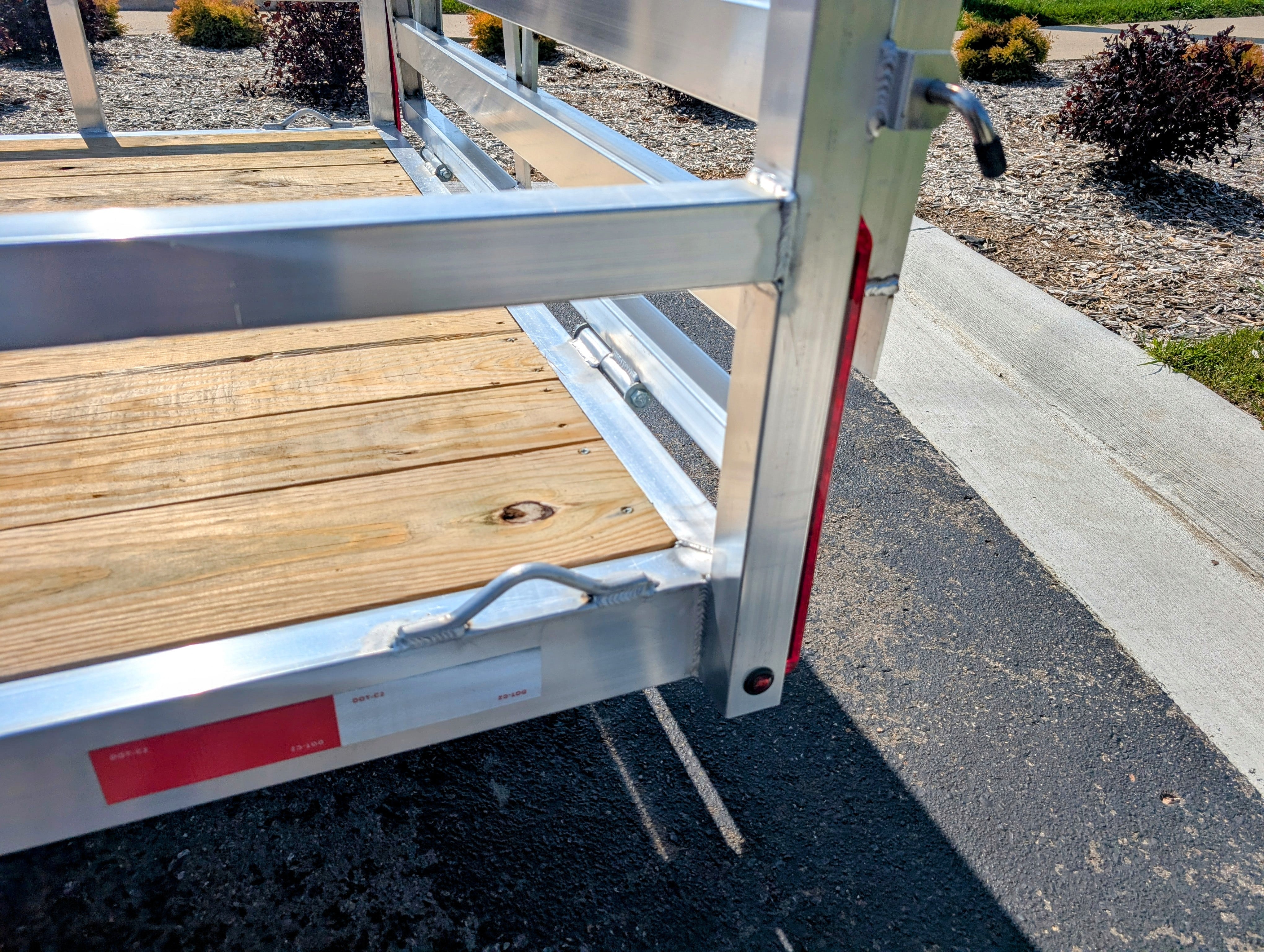 Silver Ox 6x12 Single Axle Aluminum Utility Trailer with Bi Fold Gate & Aluminum Wheels