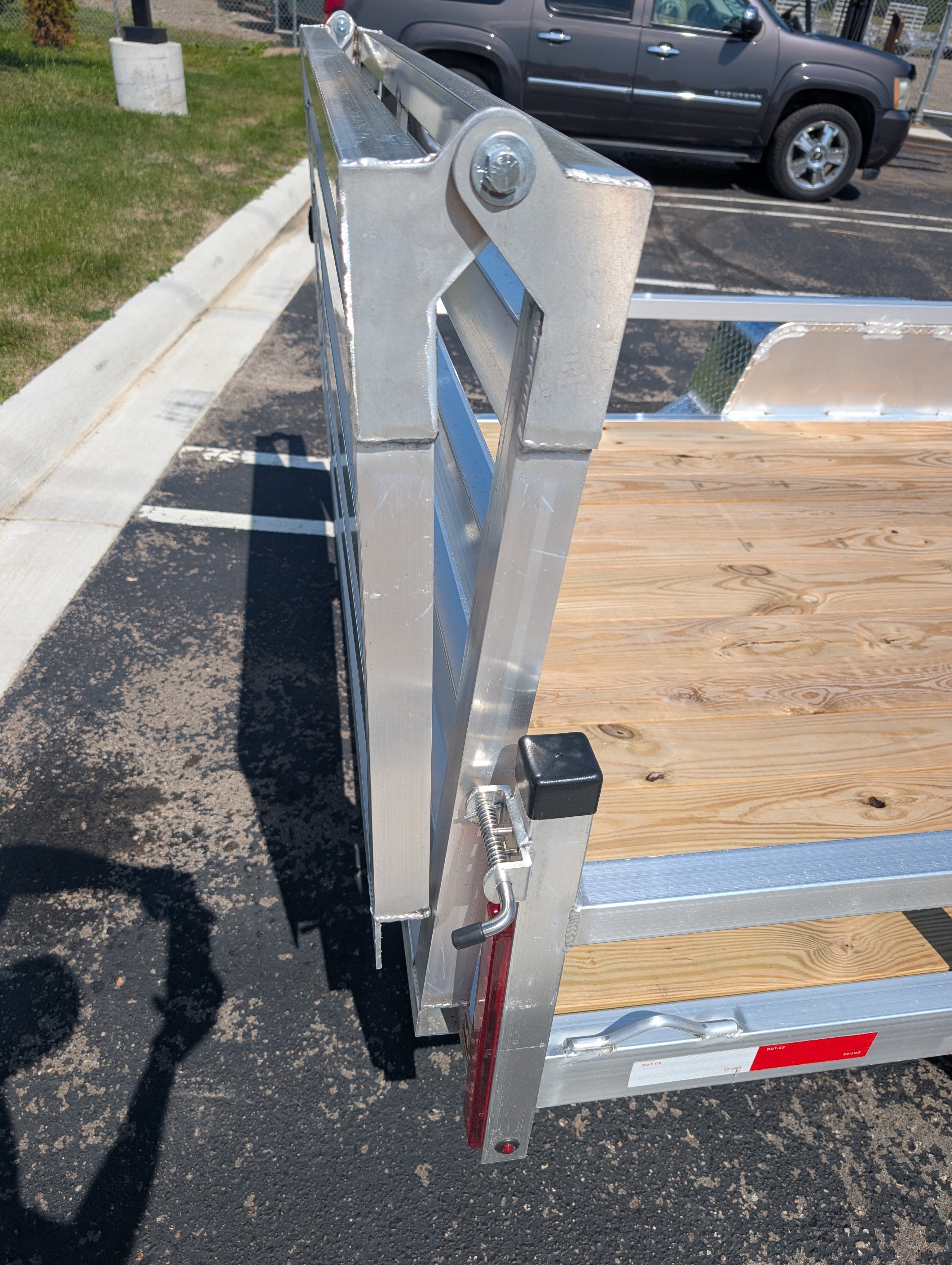 Silver Ox 6x12 Single Axle Aluminum Utility Trailer with Bi Fold Gate & Aluminum Wheels